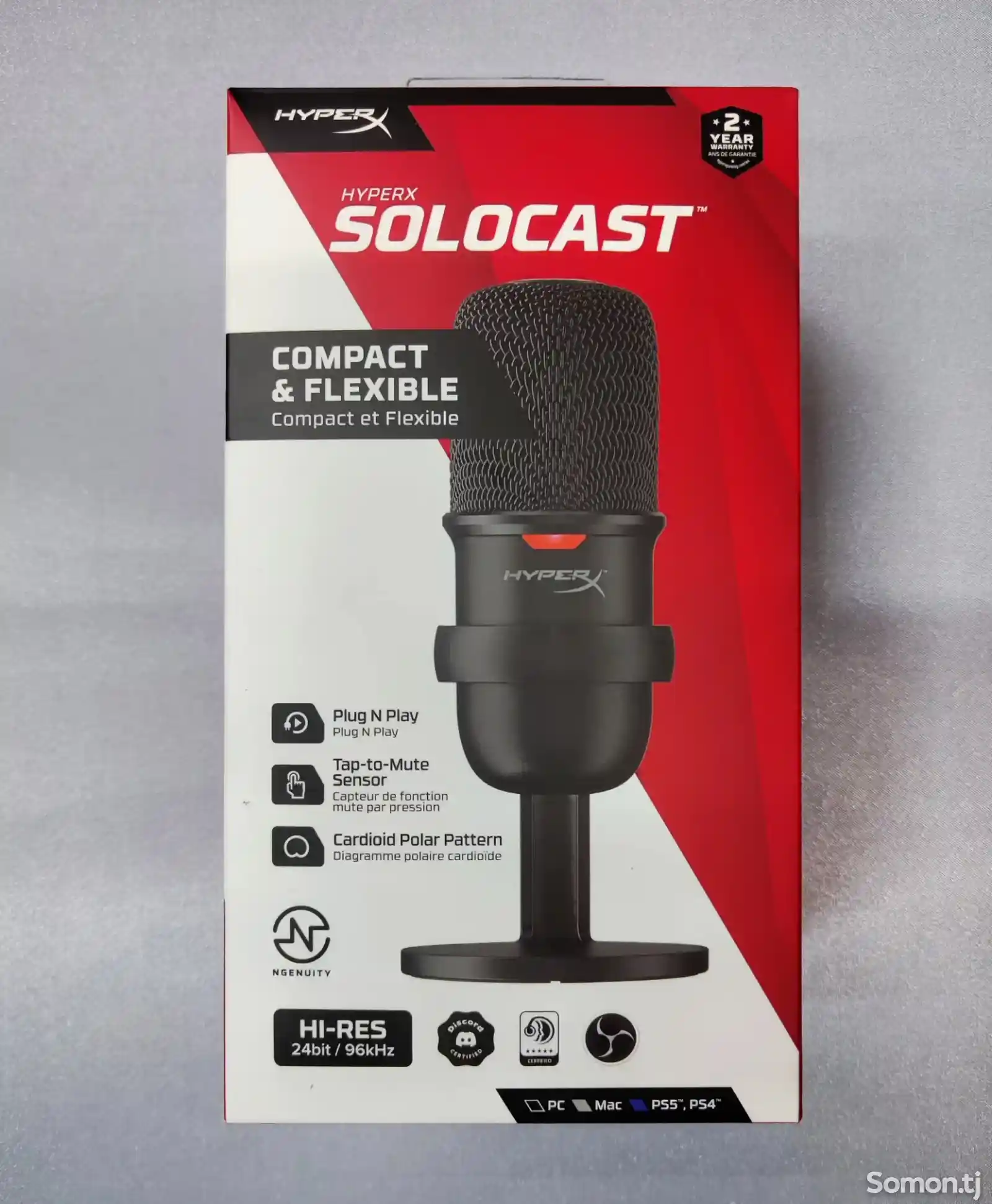 Микрофон HyperX Solocast Black-4