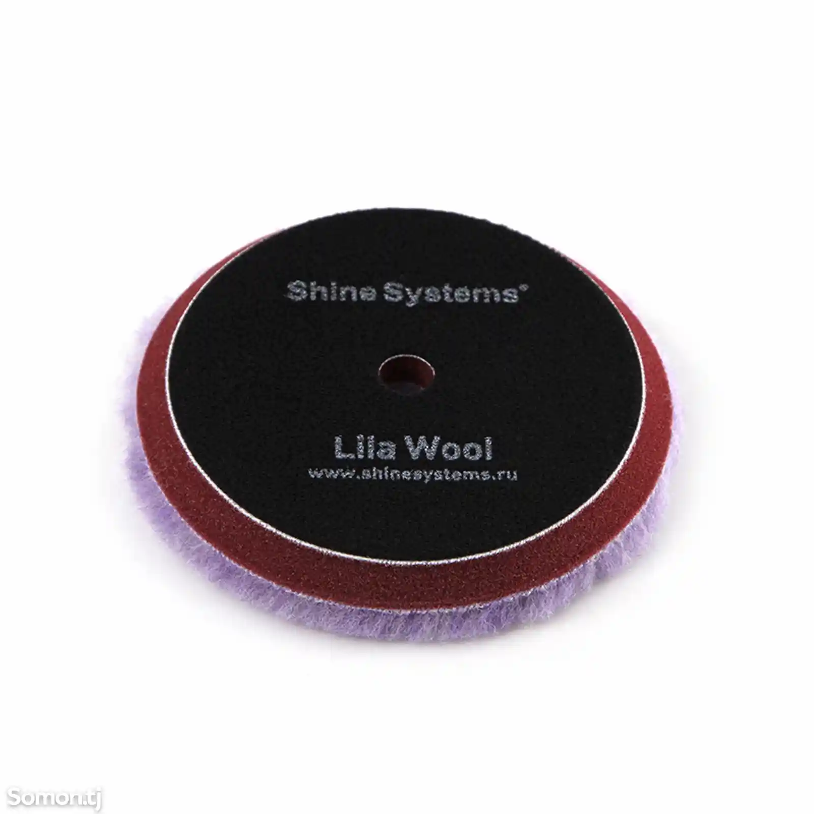 Shine Systems Lila Wool Pad - полировальный круг из лилового меха, 130 мм-2