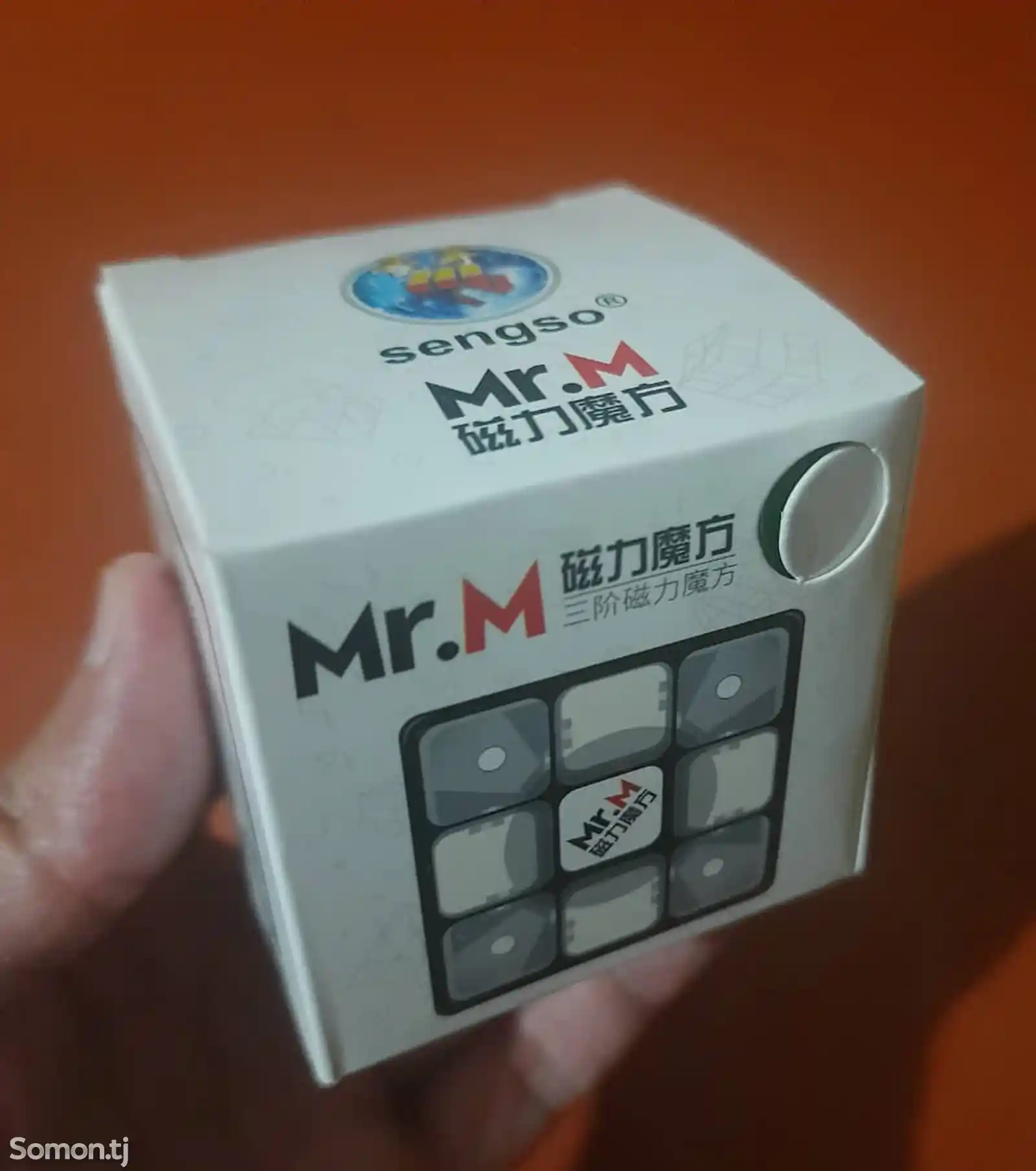 3х3х3 кубик Рубика магнитный в наклейке, Mr.M Sengso-2