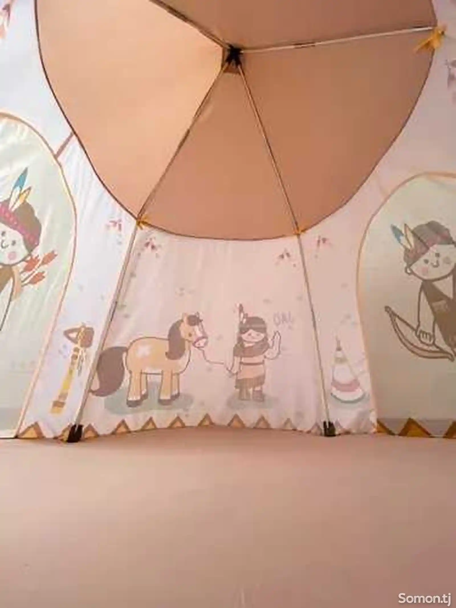 Детская игровая палатка вигвам 123х116 см + сумка-5
