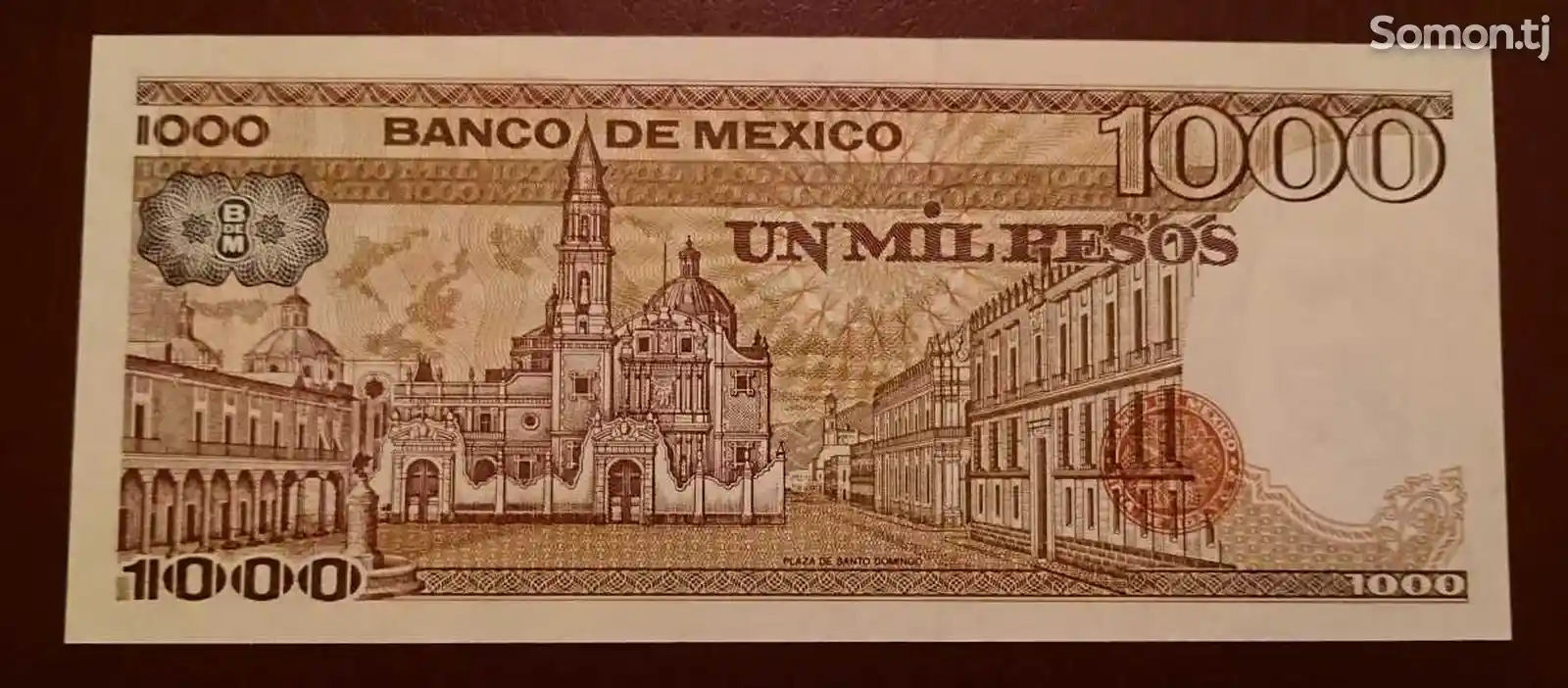 Бона, купюра Мексика 1000 песо. 1984 г-2