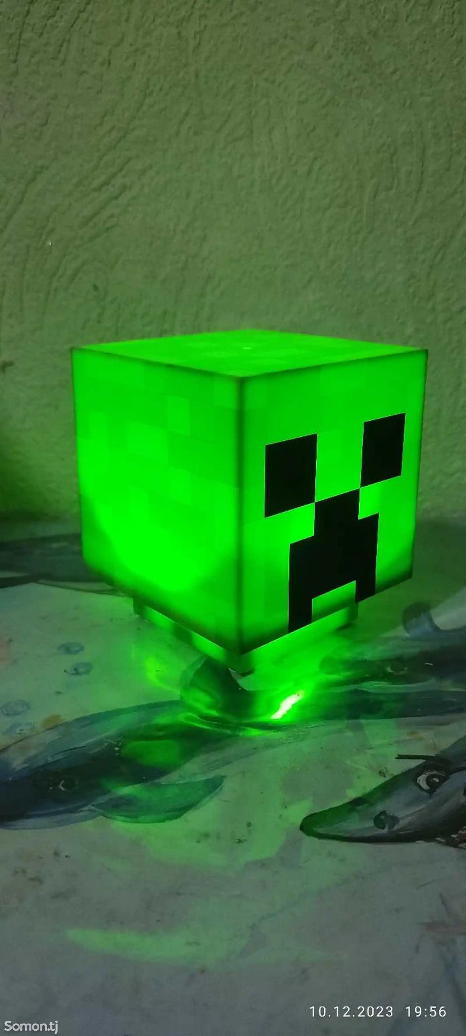 Светильник-ночник Крипер из Minecraft-3