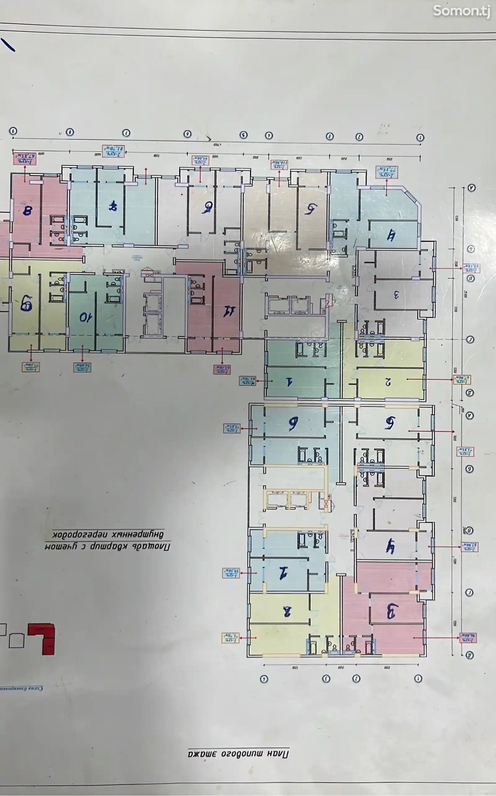 2-комн. квартира, 5 этаж, 72 м², Фирдавси-6