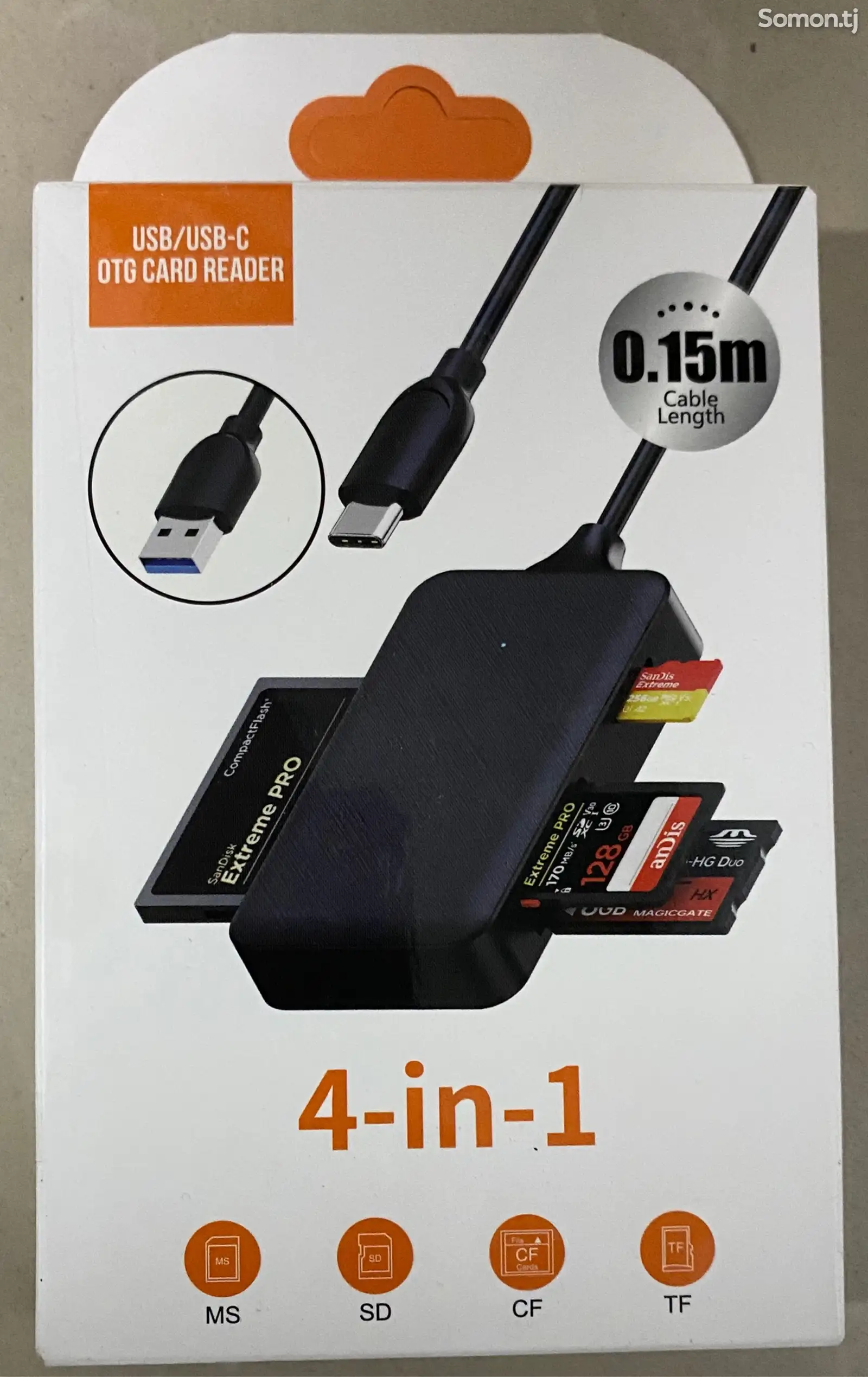 Переходник USB-C OTG Card Reader-1