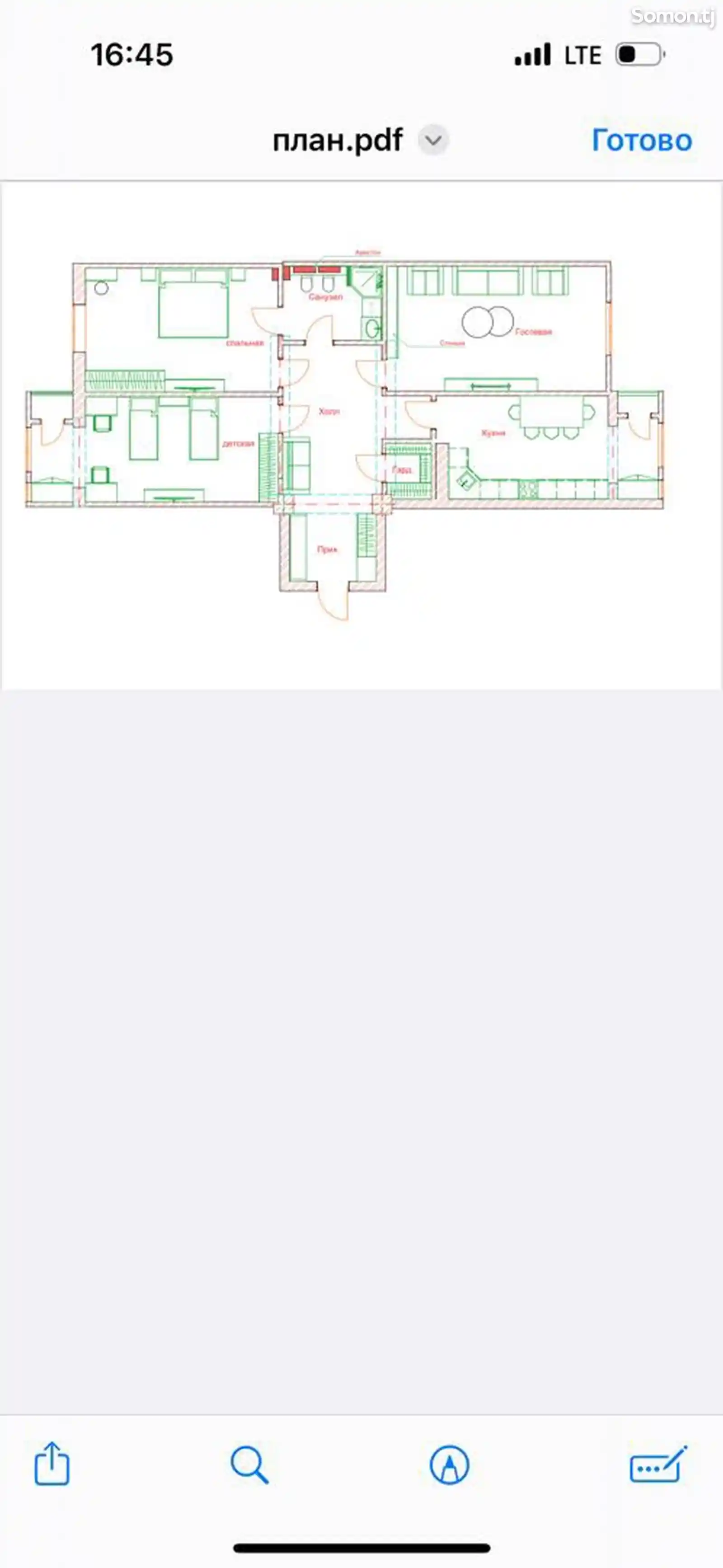 3-комн. квартира, 15 этаж, 135 м², Шохмансур-1