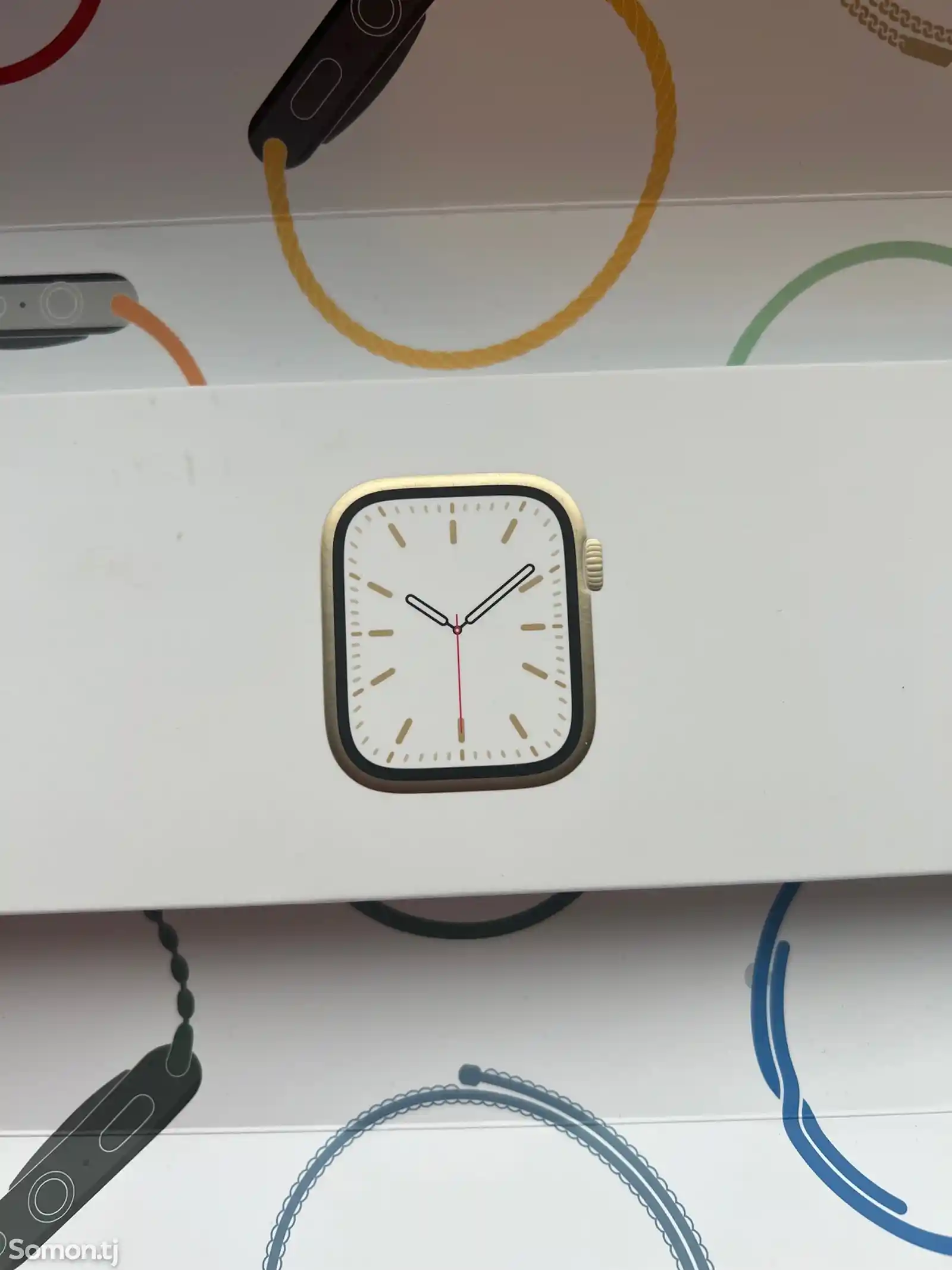 Смарт часы Apple Watch 7 45mm стальной корпус-9