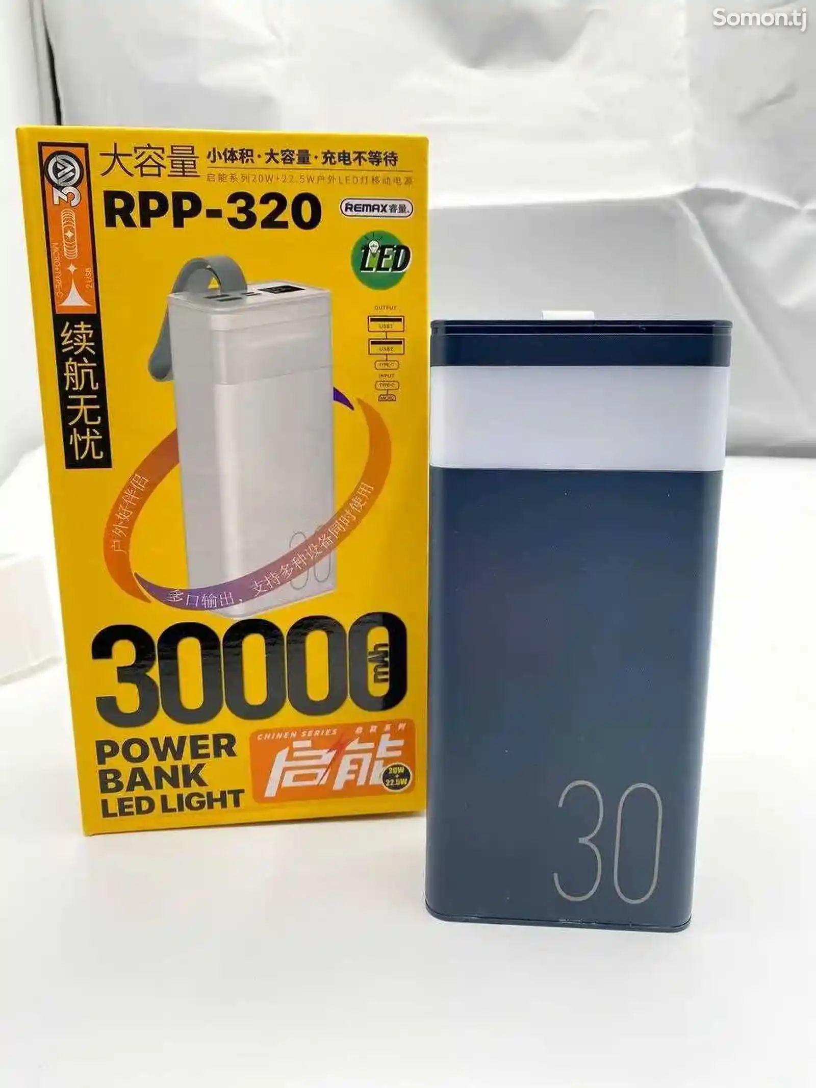 Внешний аккумулятор Power Bank Remax RPP-320 30000mAh-1