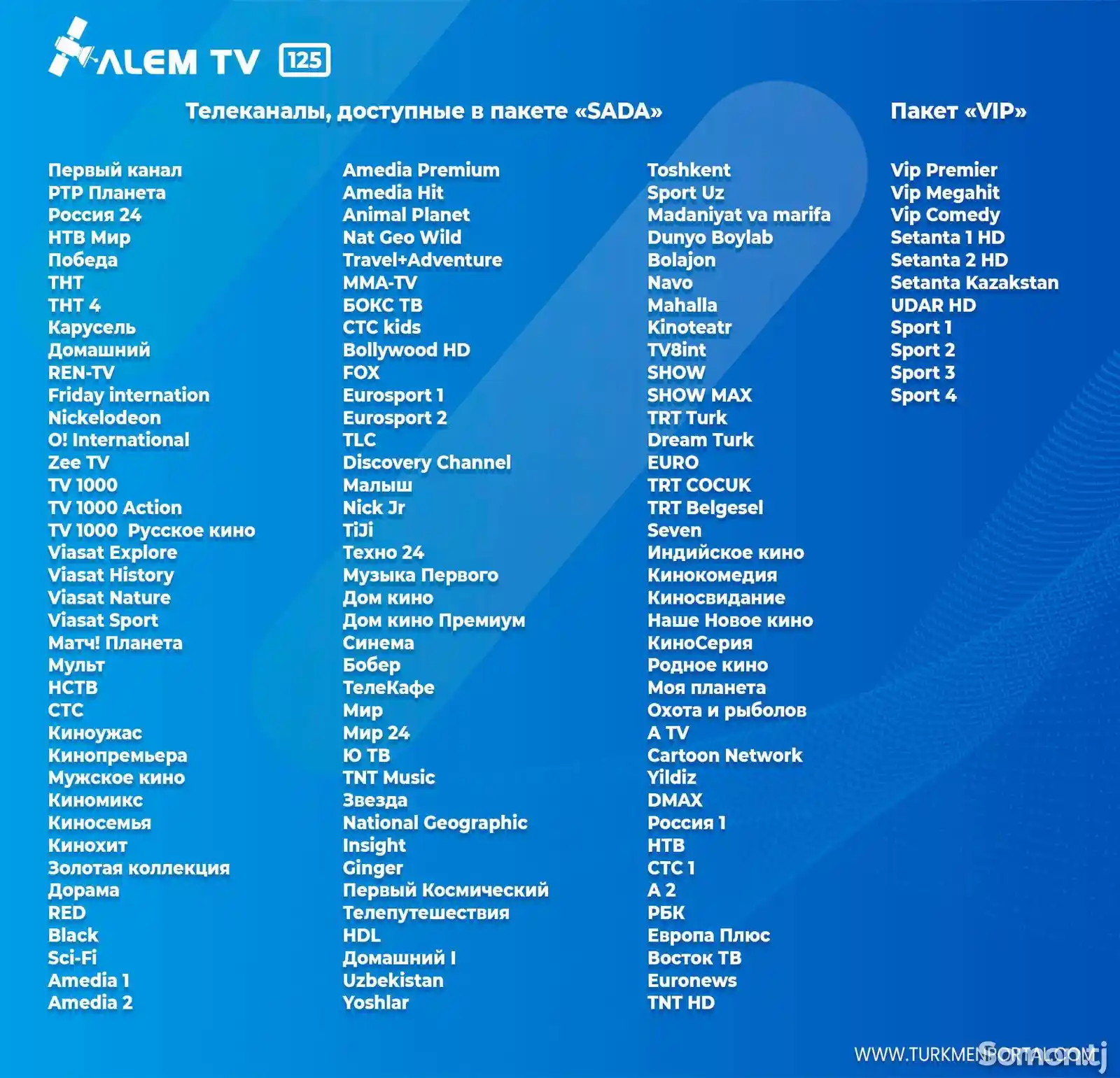 Спутниковая карта Alem TV-2
