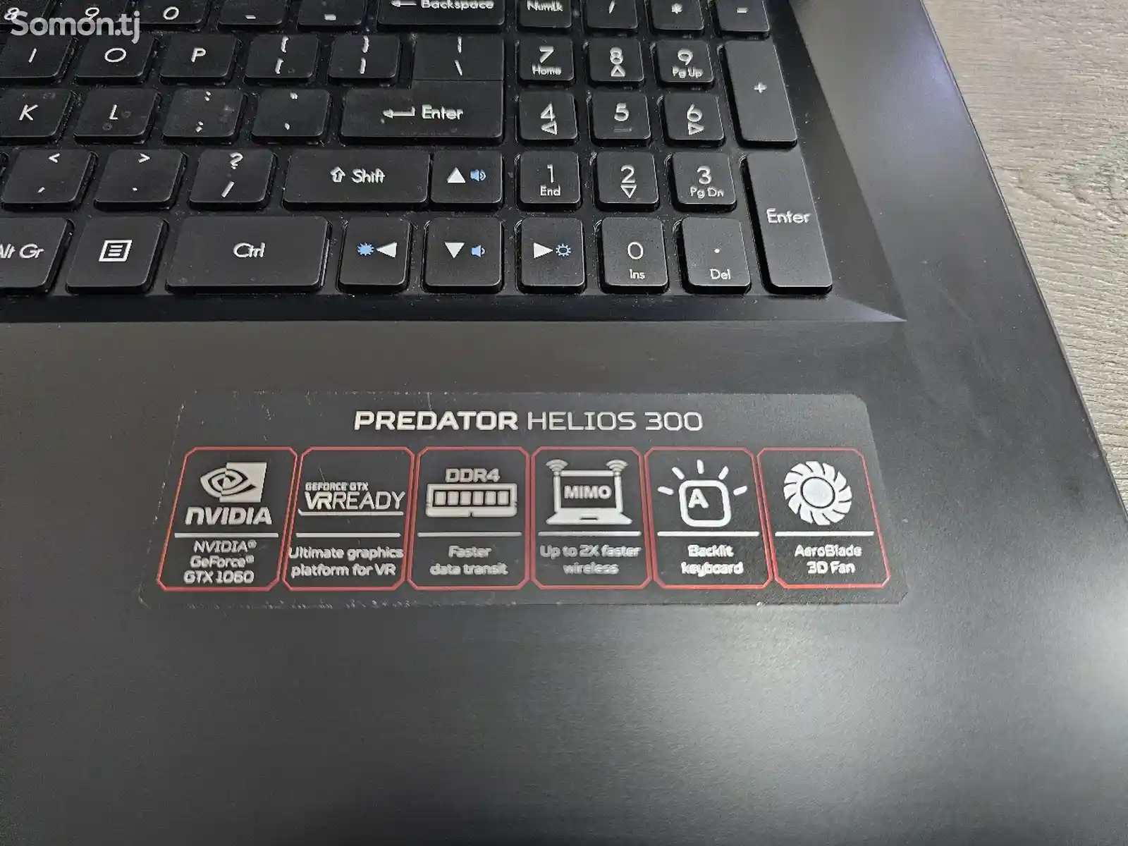 Ноутбук Acer Predator 17.3 Core i7-7700HQ / 16GB / GTX 1060 6GB / SSD-6