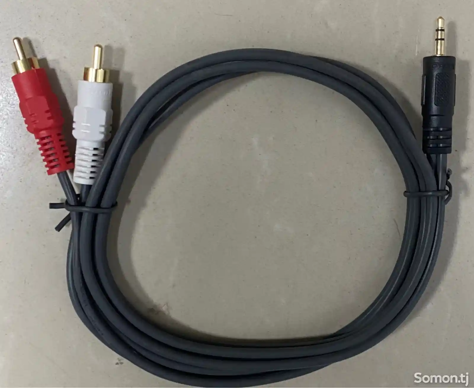 Аудио-кабель AUX mini jack 3.5 mm тюльпаны-3