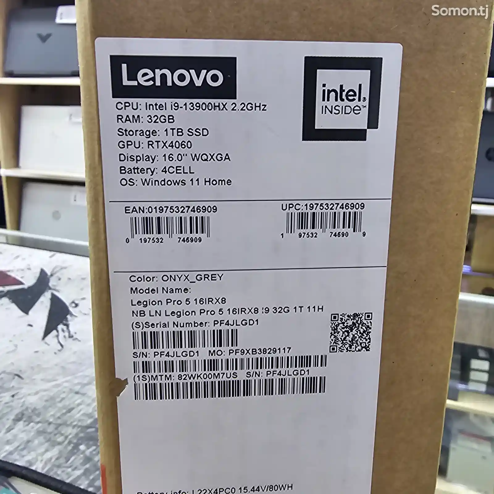 Ноутбук Lenovo Legion i5pro Intel i9-13900HX Geforce Rtx 4060-2