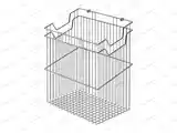 Корзина для белья навесная в базу-2
