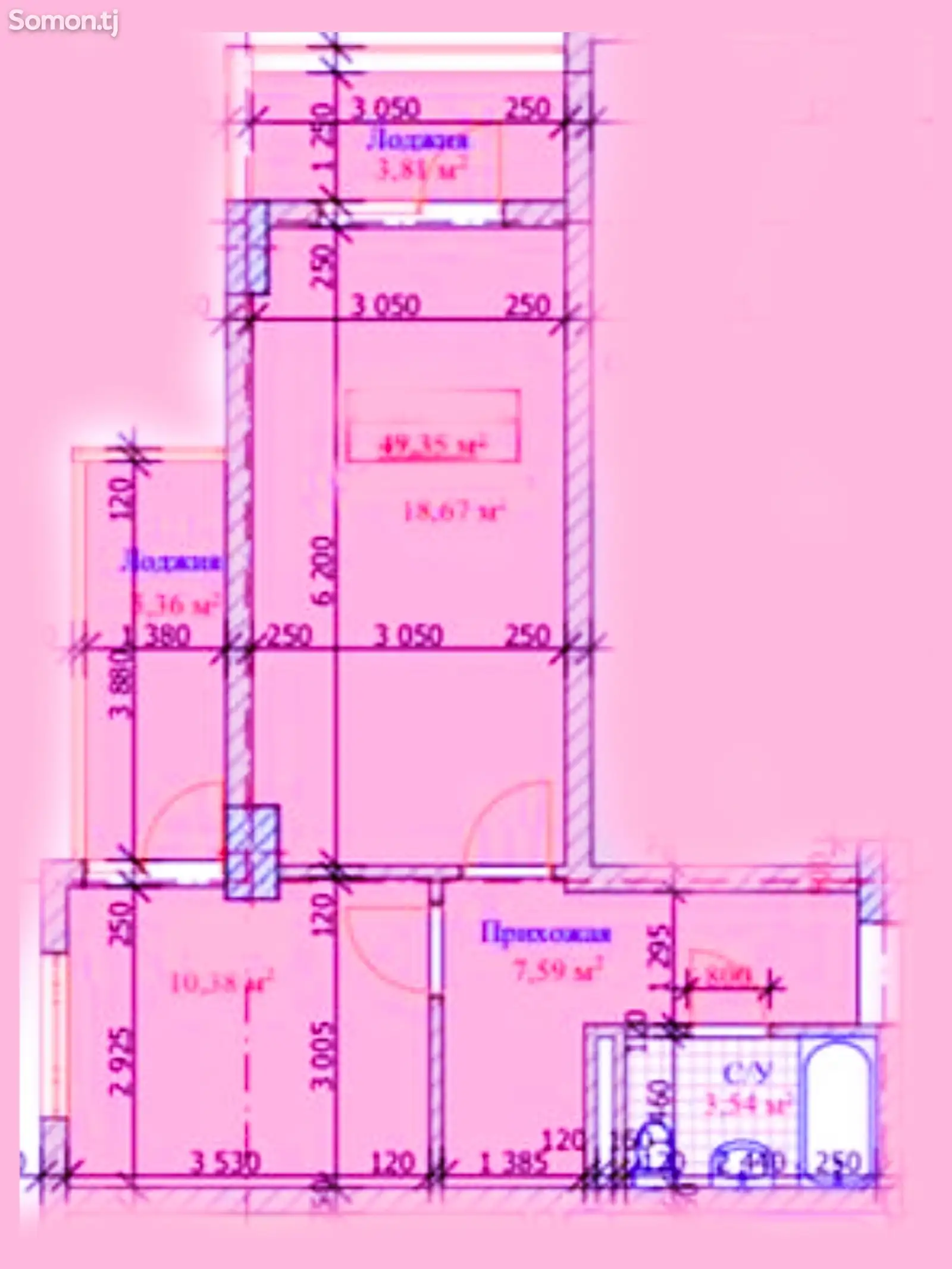 2-комн. квартира, 11 этаж, 50 м², 14 мкр-5