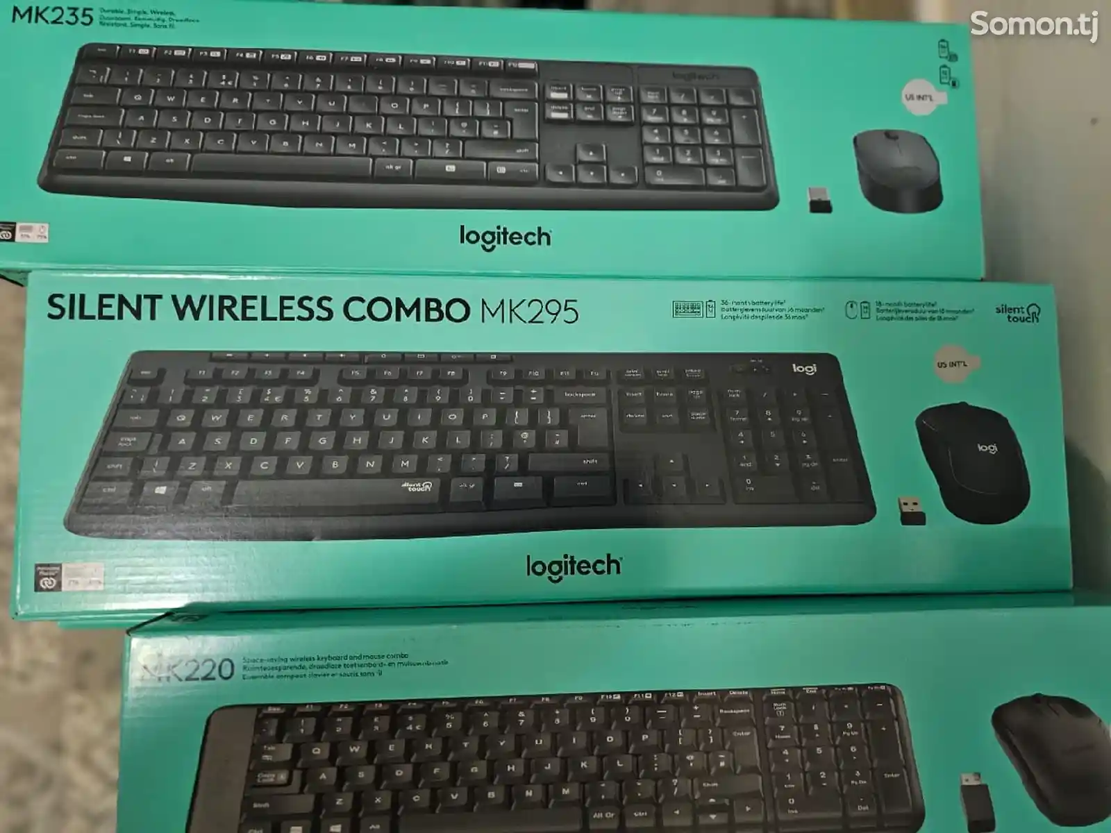 Logitech Комплект мышь + клавиатура беспроводная МК295, чёрный-1
