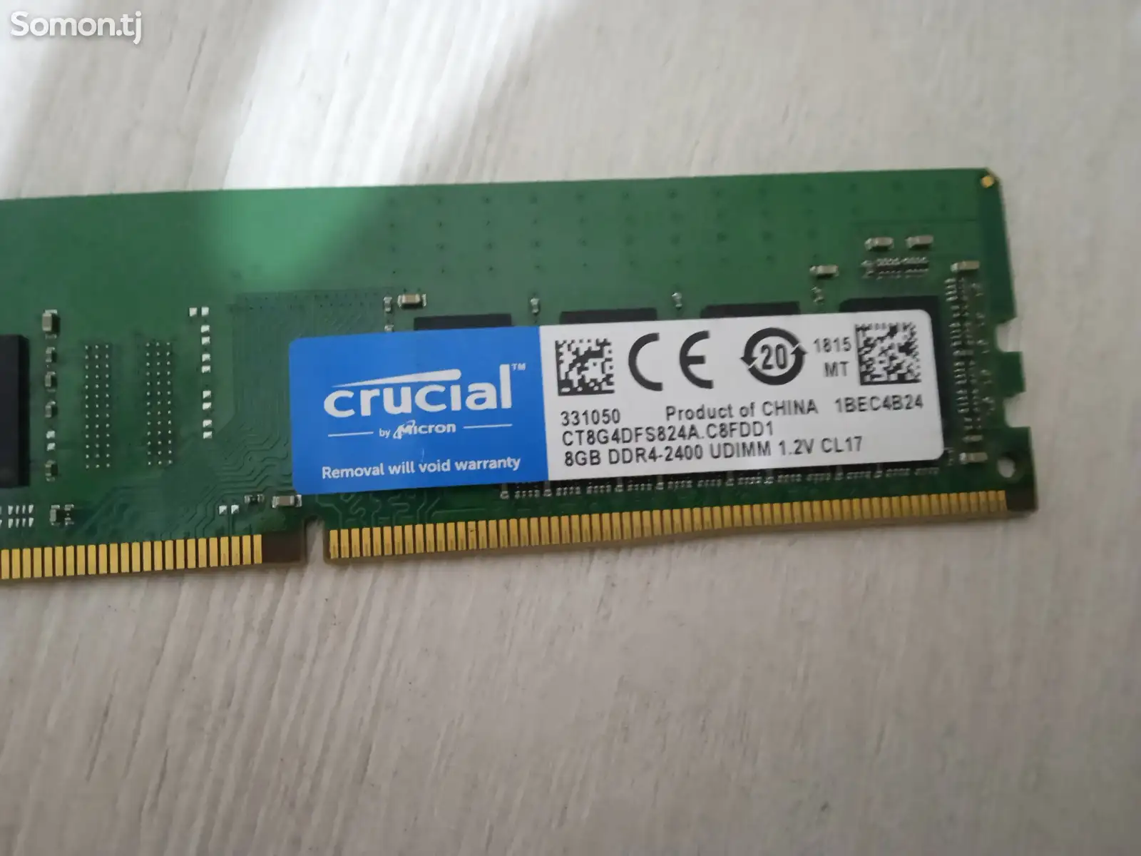 Оперативная память Crucial DDR4 16Gb 2400MHz pc-19200