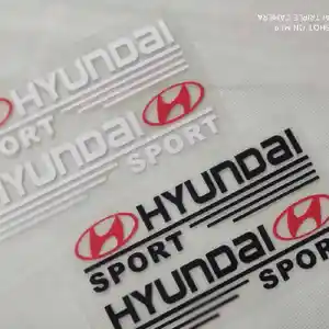 Наклейки на Боковые Зеркала Hyundai