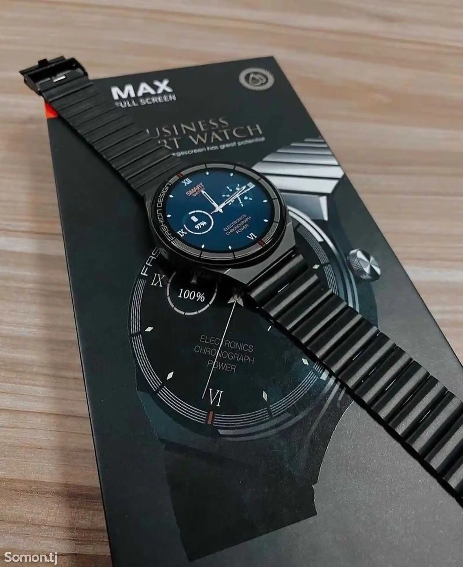 Круглые смарт часы H4 Max-4
