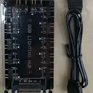 Адаптер питания AURA SYNC 5V с 3-контактным разъемом RGB 10 Hub Splitter SATA