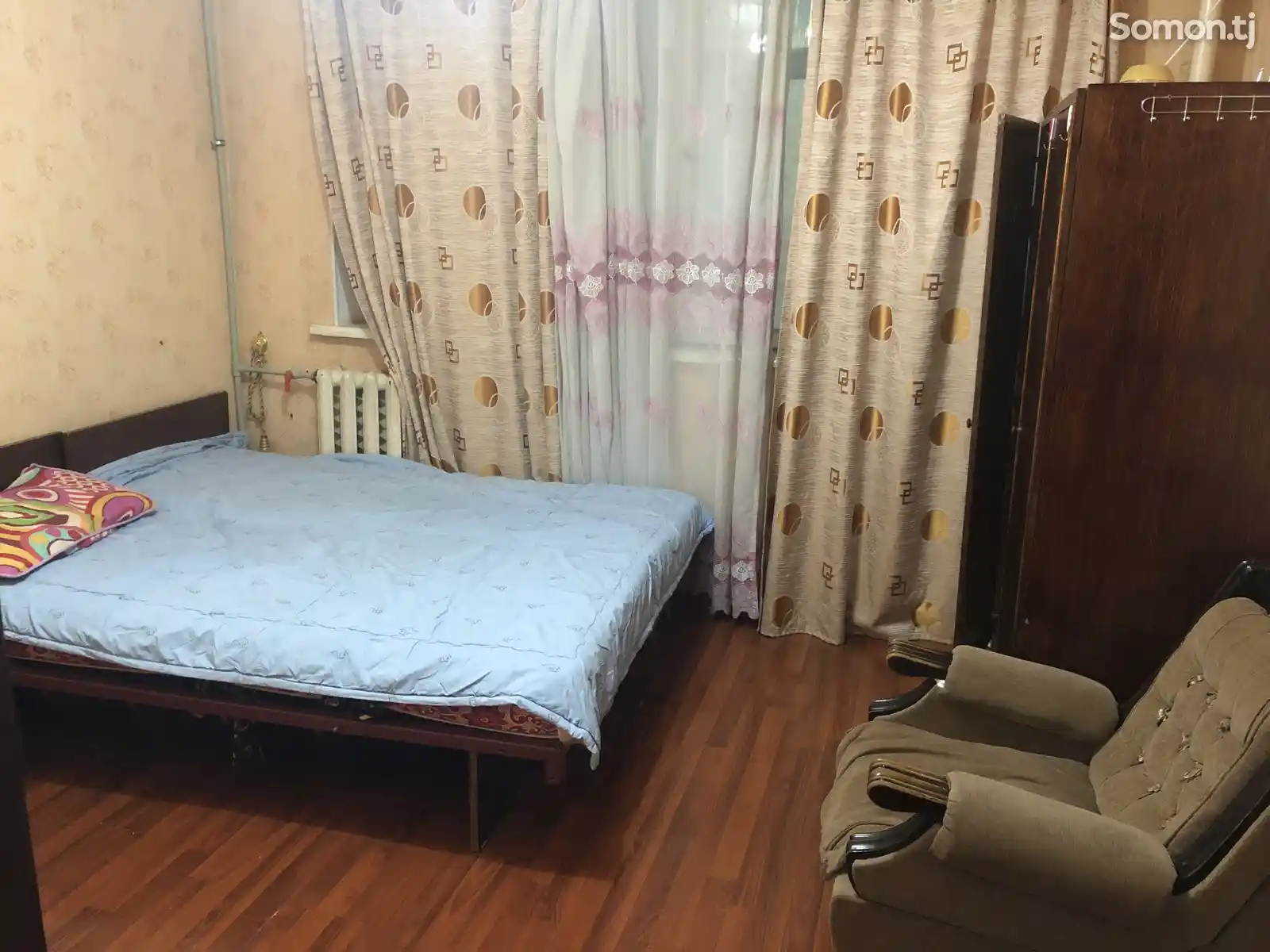 2-комн. квартира, 5 этаж, 50м², Сомони-4