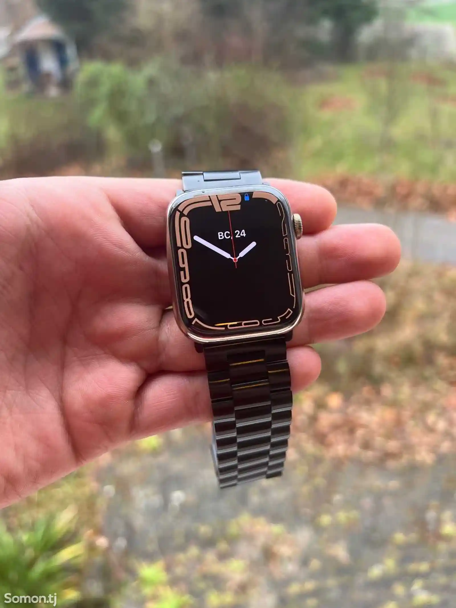 Смарт часы Apple Watch Series 7 gold stainless steel-5