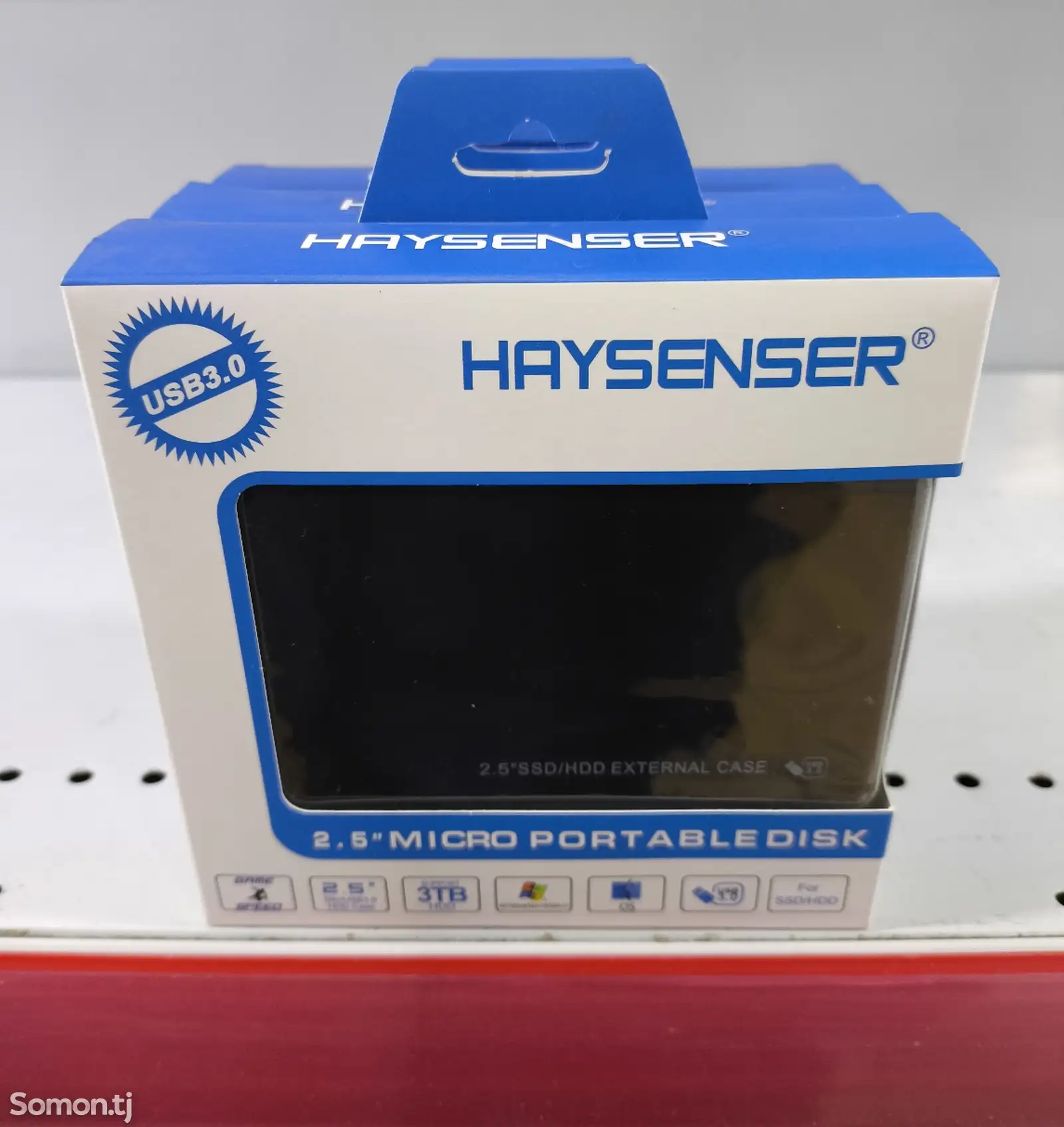 Бокс для HDD и SSD накопителей Sata Haysenser USB 3.0-1