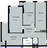 3-комн. квартира, 13 этаж, 110 м², Ватан, Посольство Турции-3