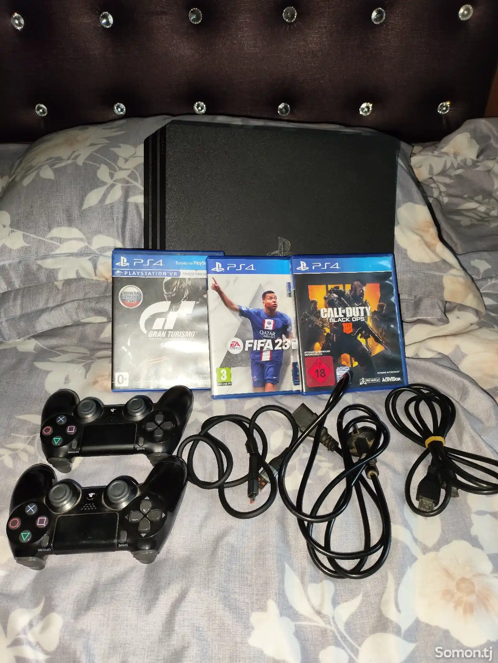 Игровая приставка Sony Playstation 4 pro 4k ultra hd 2gamepad 20games-2