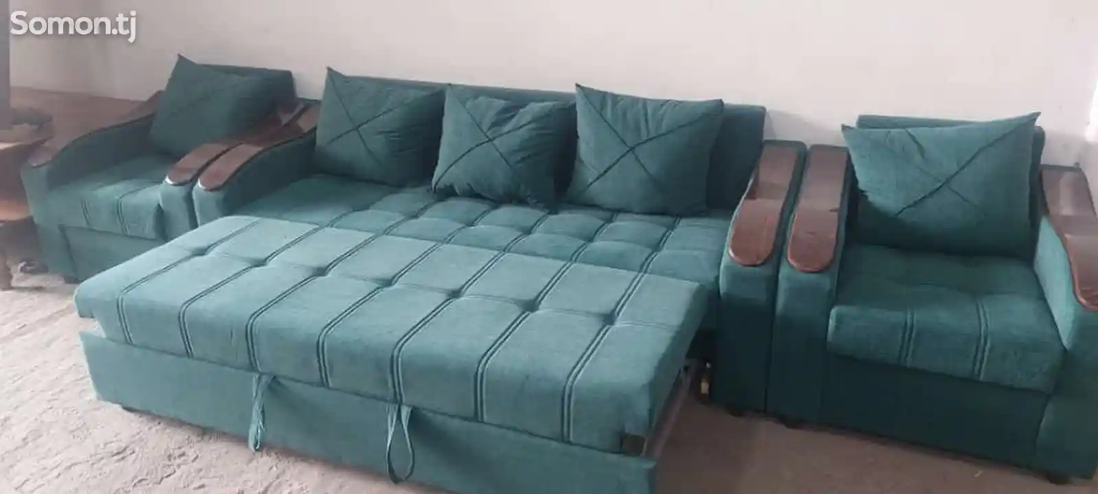 Раскладной диван с креслом-2