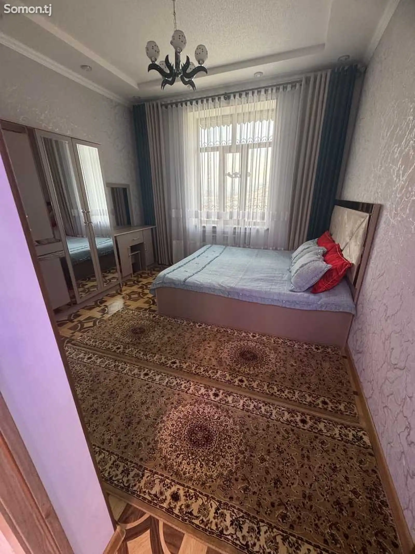 2-комн. квартира, 11 этаж, 60м², И Сомони-1