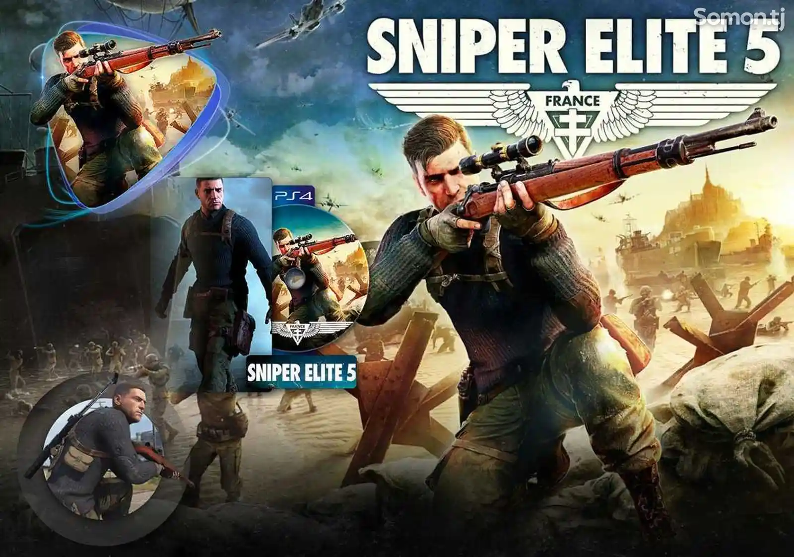Игра Sniper Elite 5 Deluxe Edition для Sony PS4-7