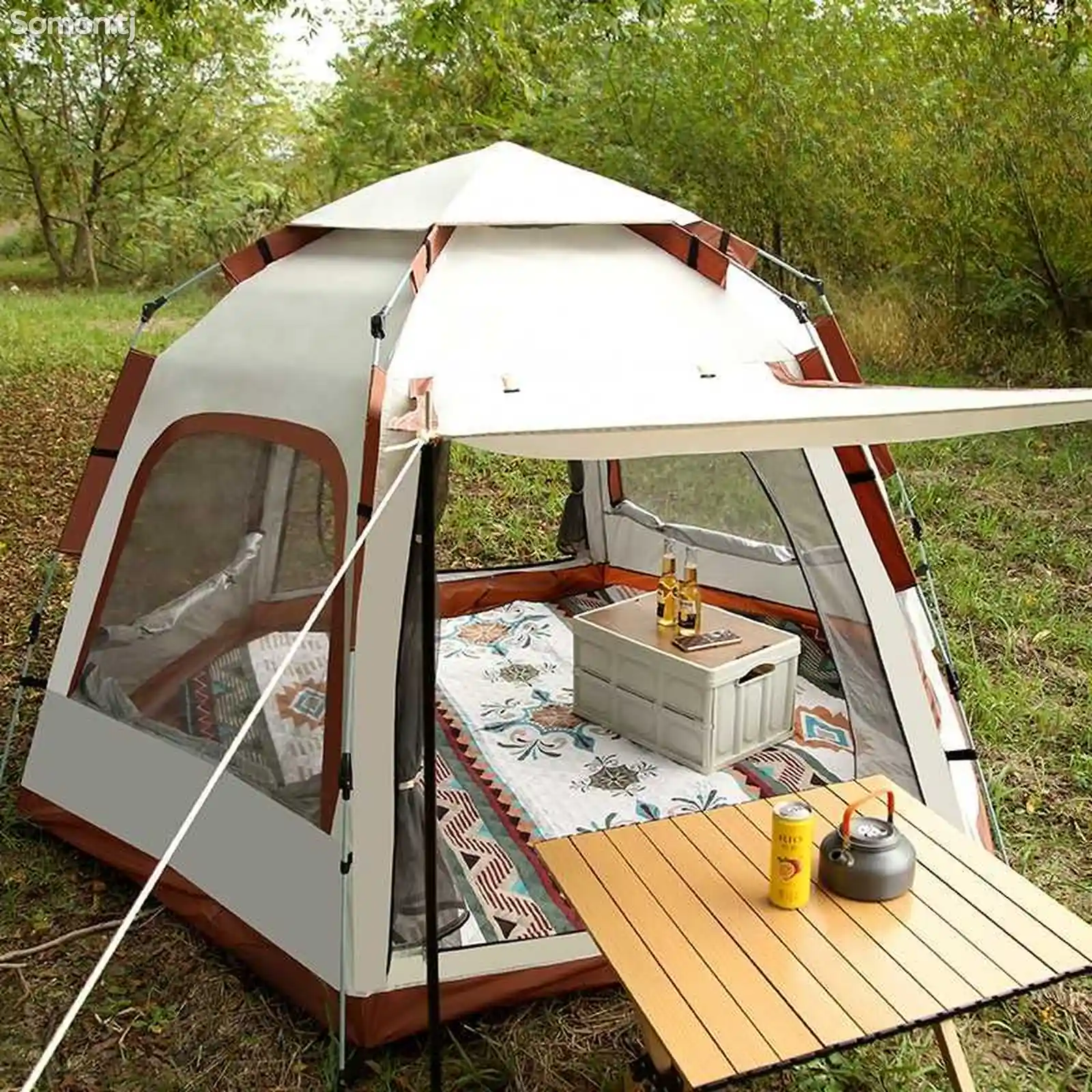 Туристическая шестигранная палатка-1
