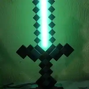 Светильник ночник алмазный мечь Minecraft