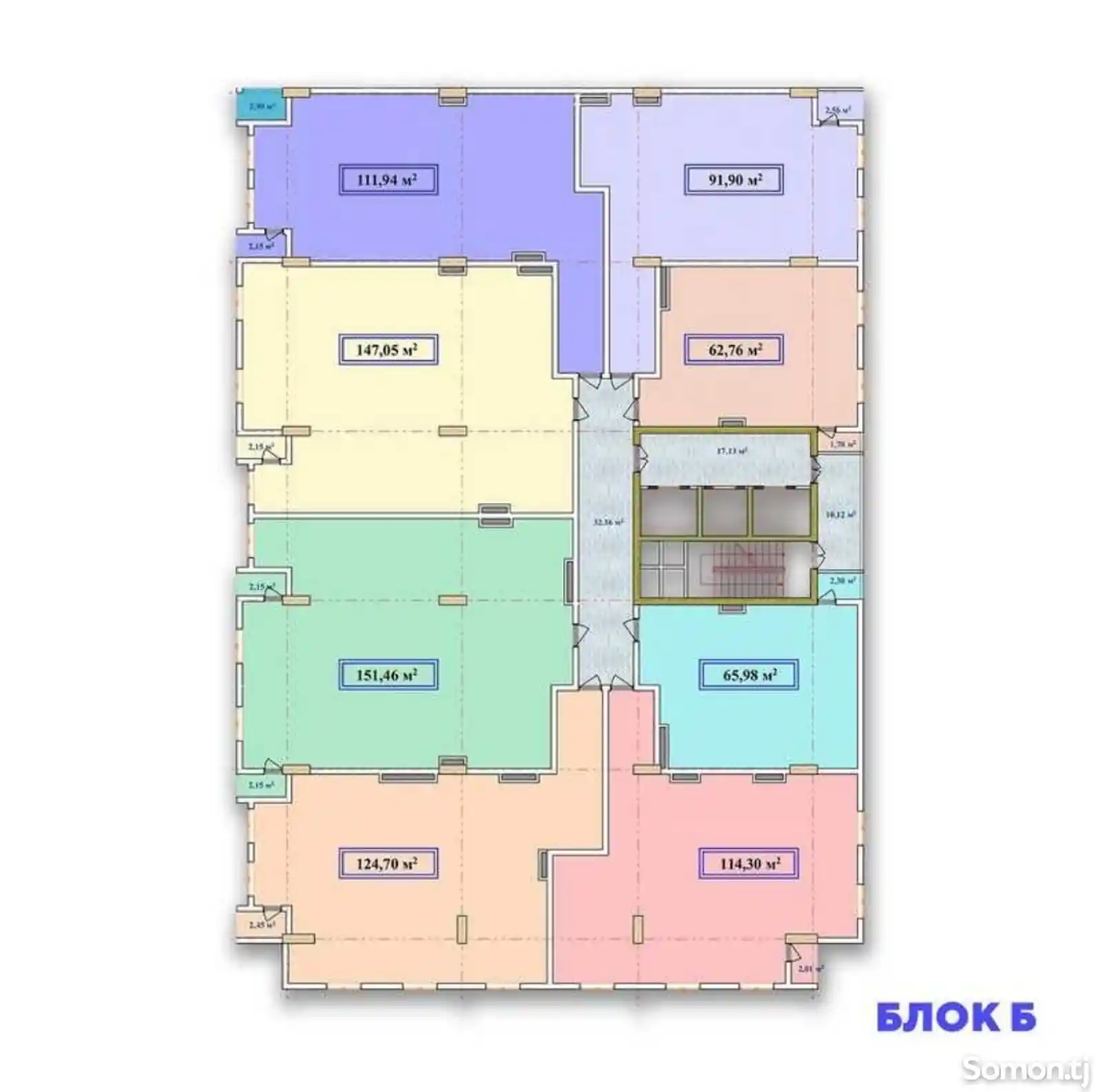 4-комн. квартира, 12 этаж, 126 м², Шохмансур-8