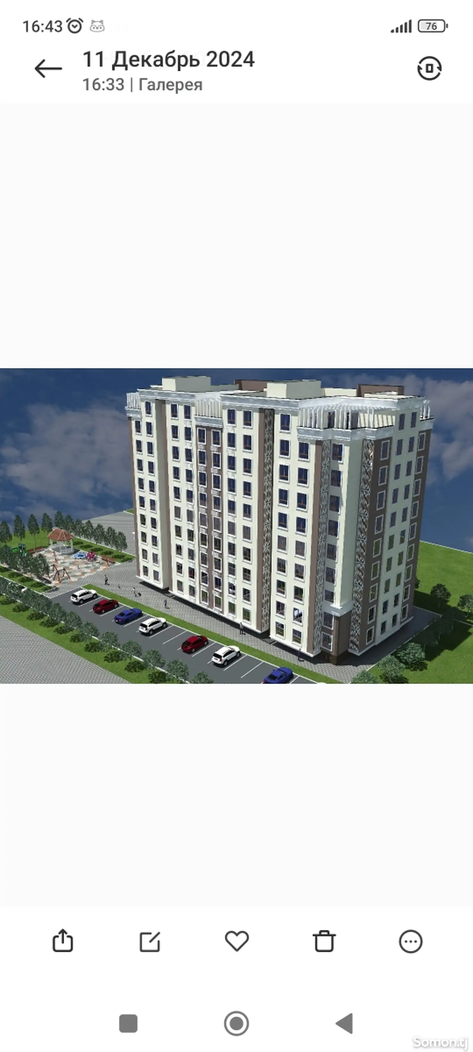 2-комн. квартира, 3 этаж, 60 м², Военкомат-1