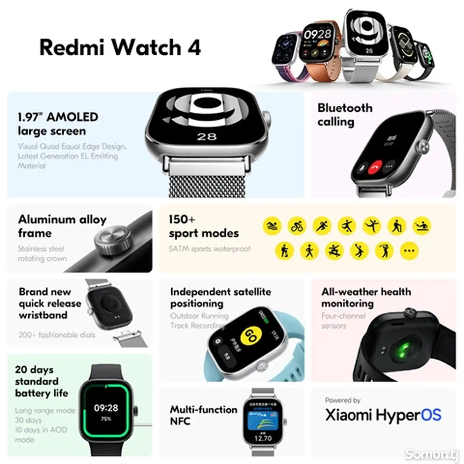 Смарт часы Xiaomi Redmi Watch 4-2