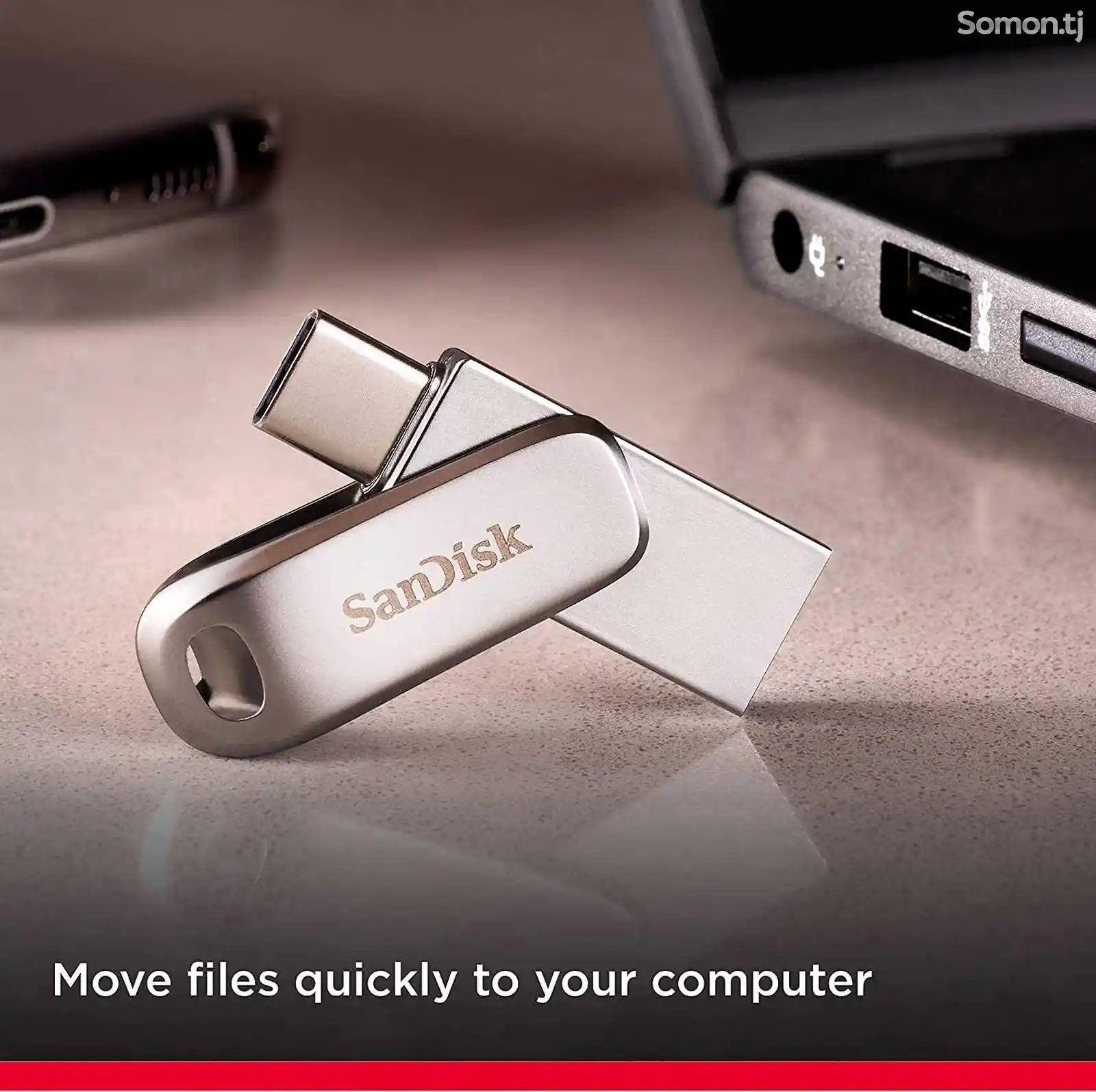 Флеш-накопитель SanDisk 64Gb Dual Drive Luxe USB Type-C-4