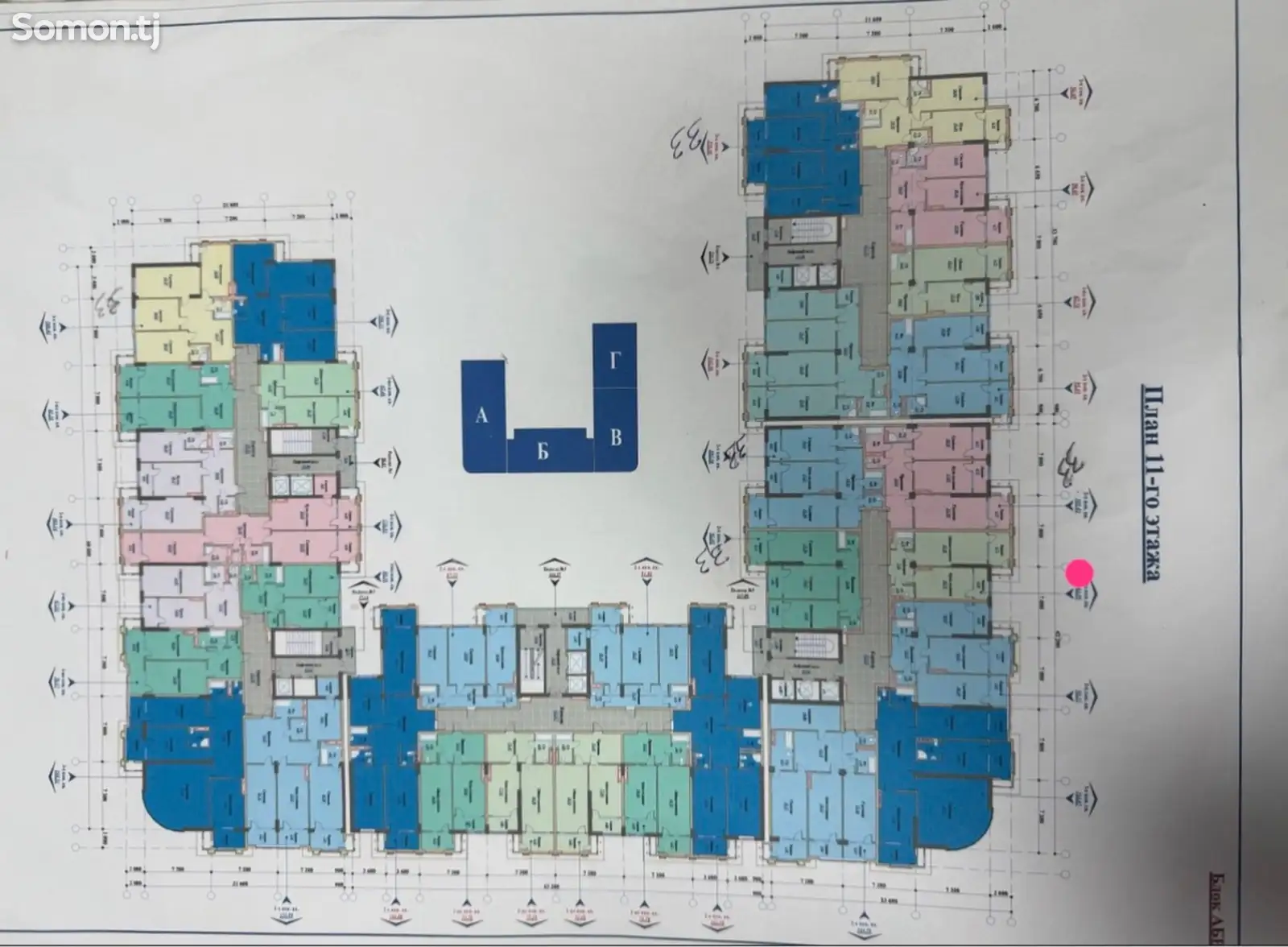 1-комн. квартира, 14 этаж, 64 м², Книжный мир-1