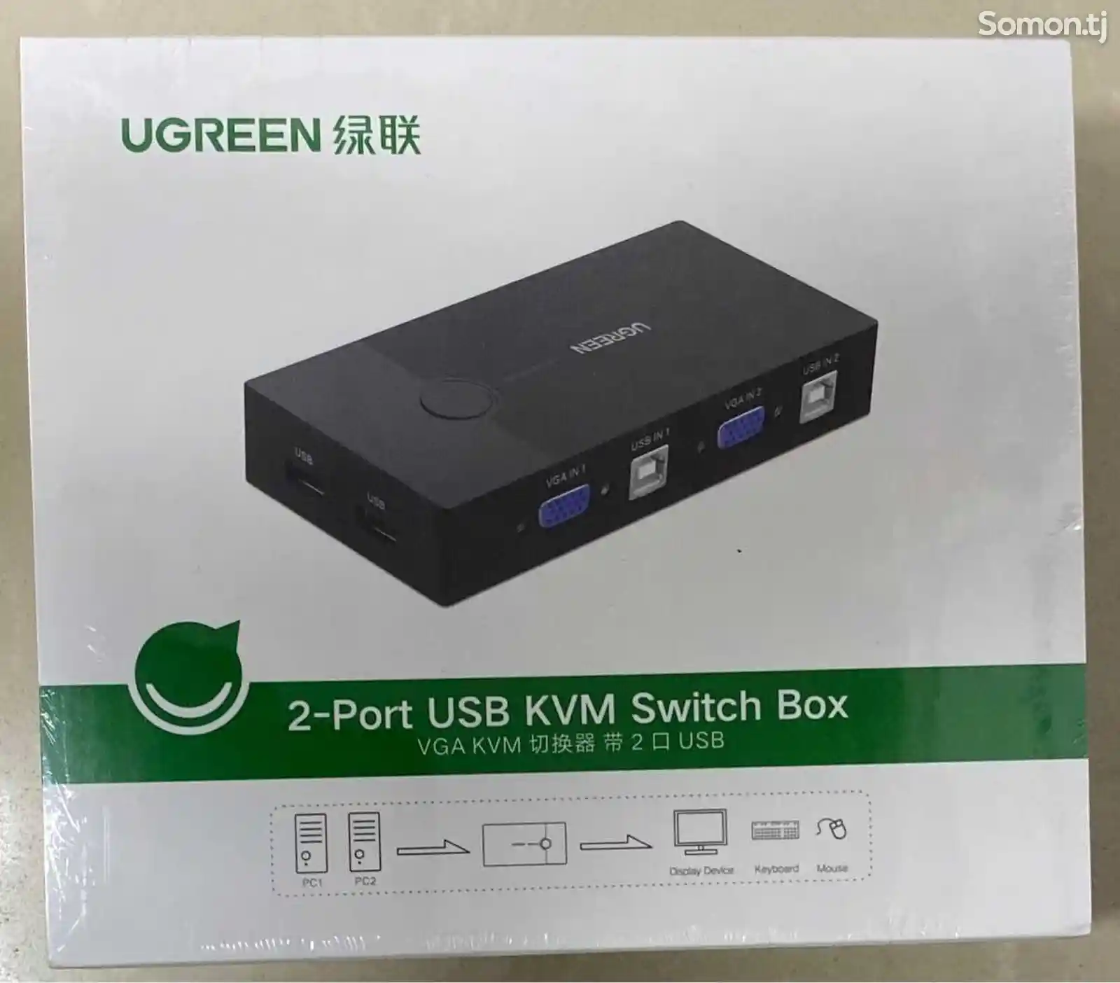 Адаптер VGA USB kvm Switch 2-port-1
