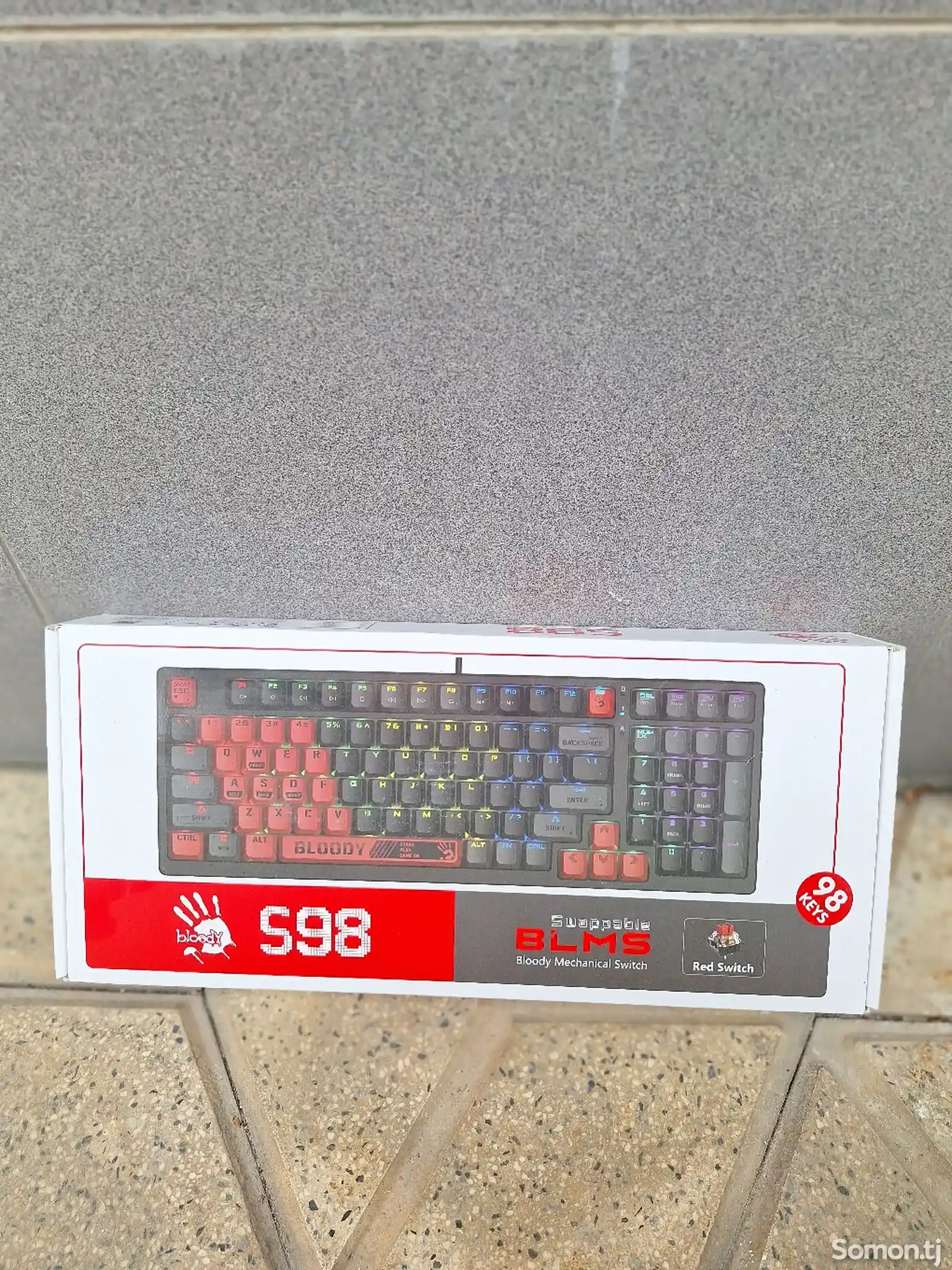 Механическая Клавиатура Bloody S98 Sports red-3