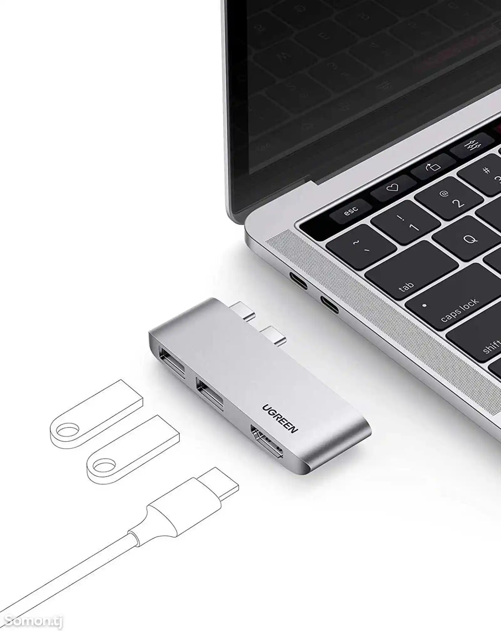 Концентратор UGREEN USB C для Macbook-2