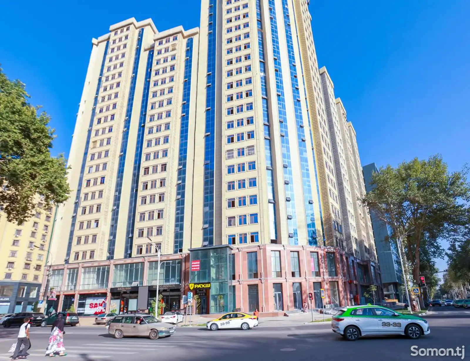 2-комн. квартира, 10 этаж, 92 м², И. Сомони-1