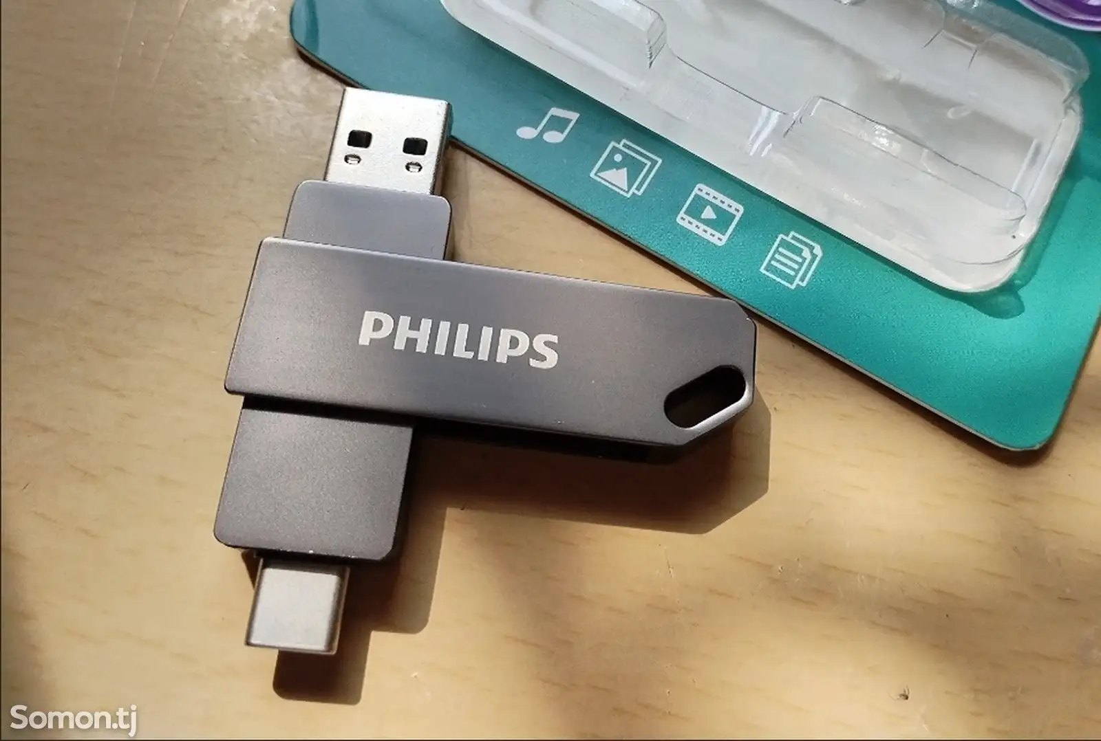 Флешка 64гб USB 3 Philips-1