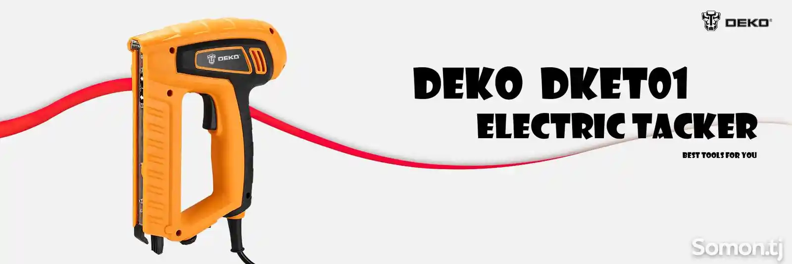 Степлер электрический строительный Deko DKET01-7