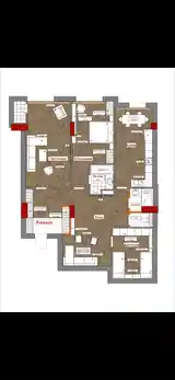 3-комн. квартира, 5 этаж, 136 м², Шохмансур-3