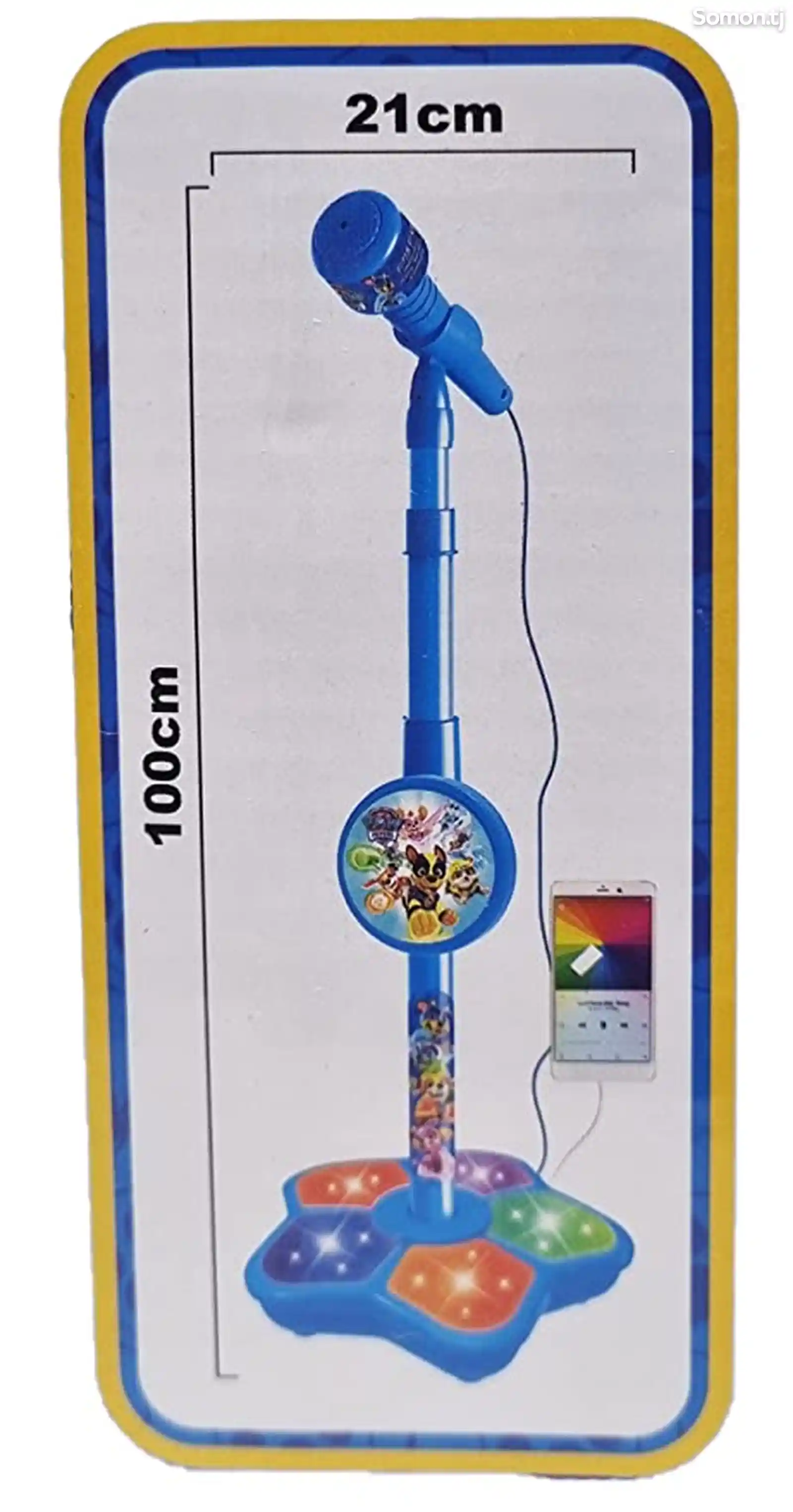 Детский игрушечный игровой набор с микрофоном и динамиком и вход для телефона-5