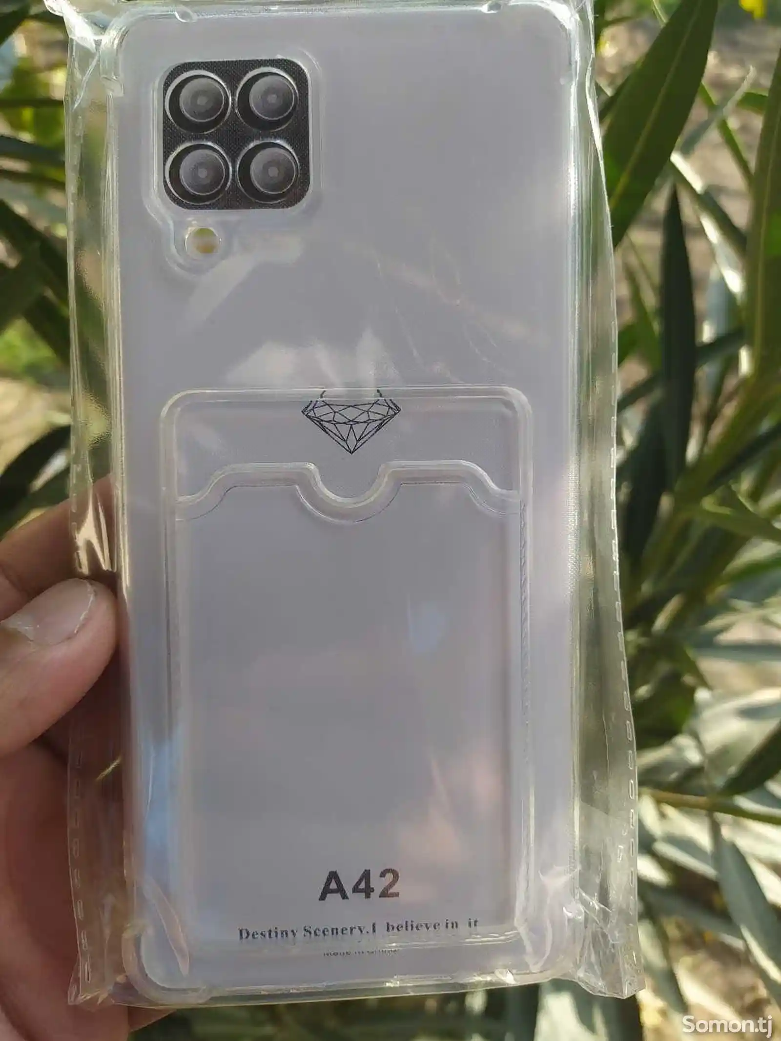 Чехол прозрачный Samsung Galaxy А42-3