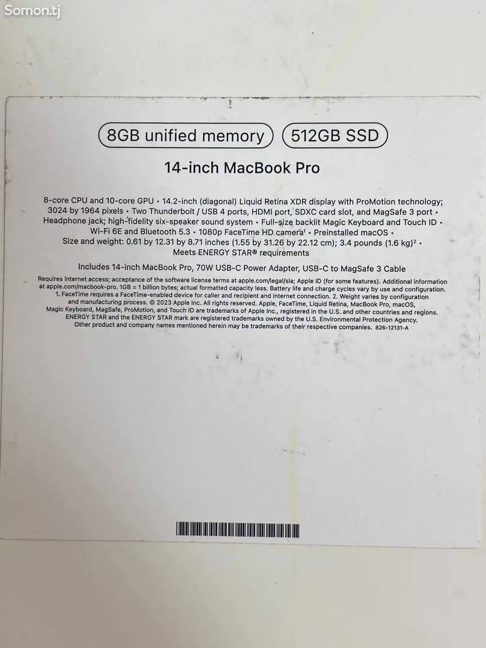 Ноутбук MacBook Pro M3 2023-4