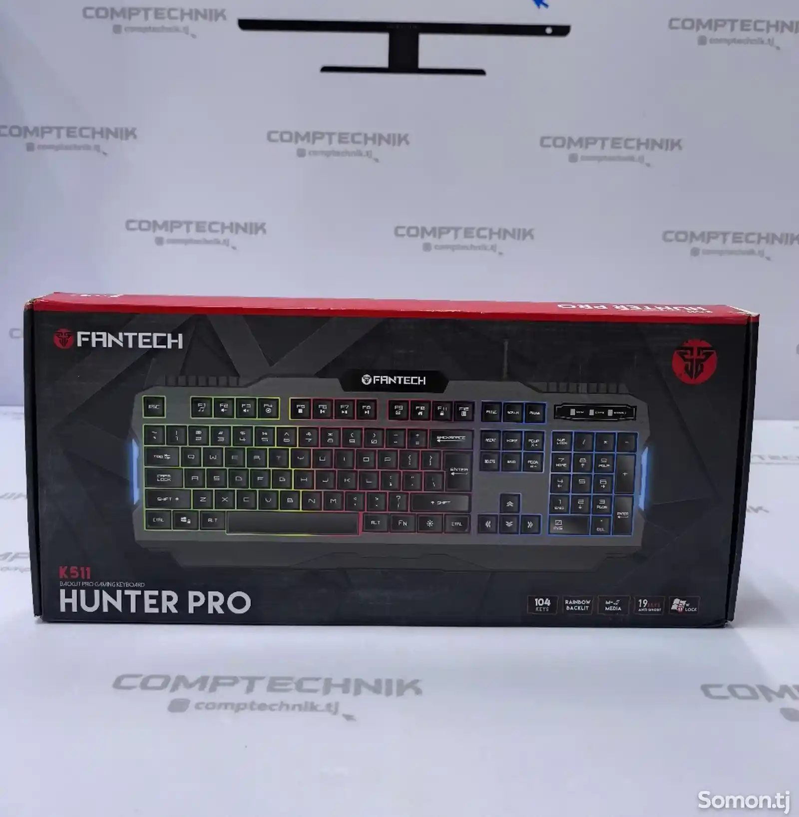 Клавиатура Fantech Hunter Pro K511 мембраная, черный-3