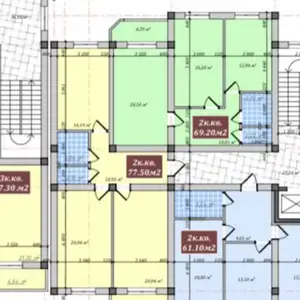 2-комн. квартира, 4 этаж, 77 м², 33 мкр