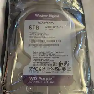 Жесткий диск HDD WD purple 6 Tb
